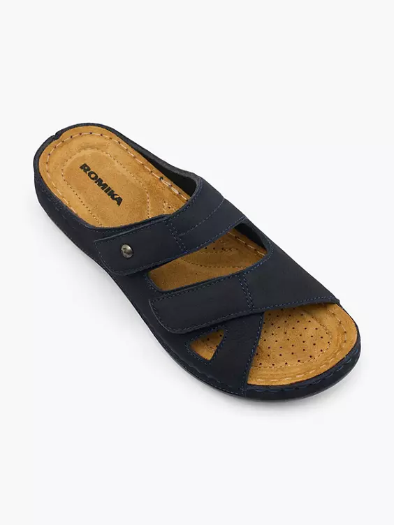 Romika Leder Pantolette in blau