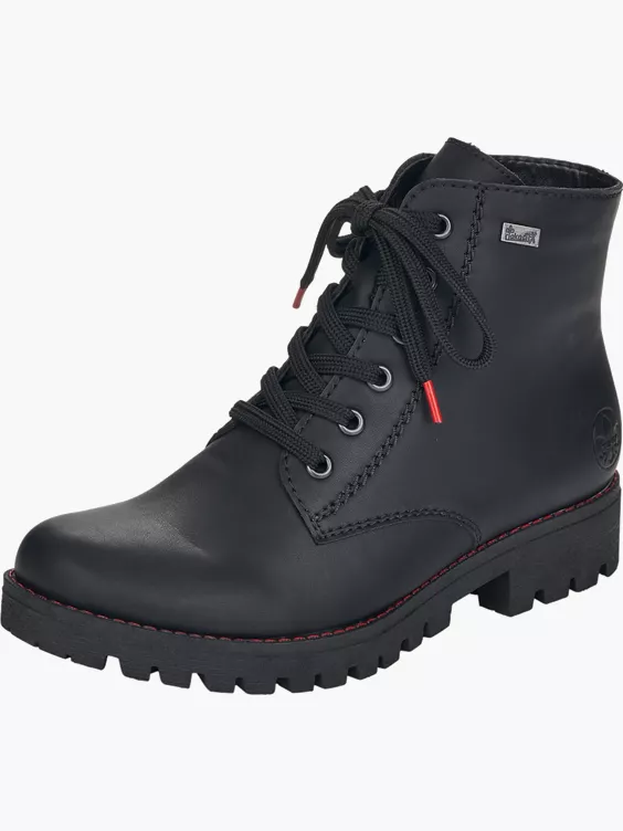 Rieker Damen Schnürstiefel in schwarz
