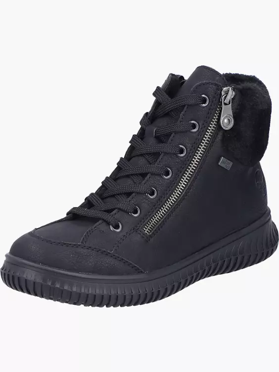 Rieker Damen Schnürstiefel in schwarz