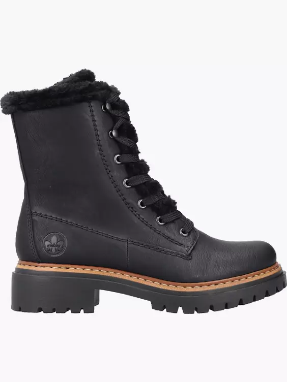 Rieker Damen Biker Boots in schwarz