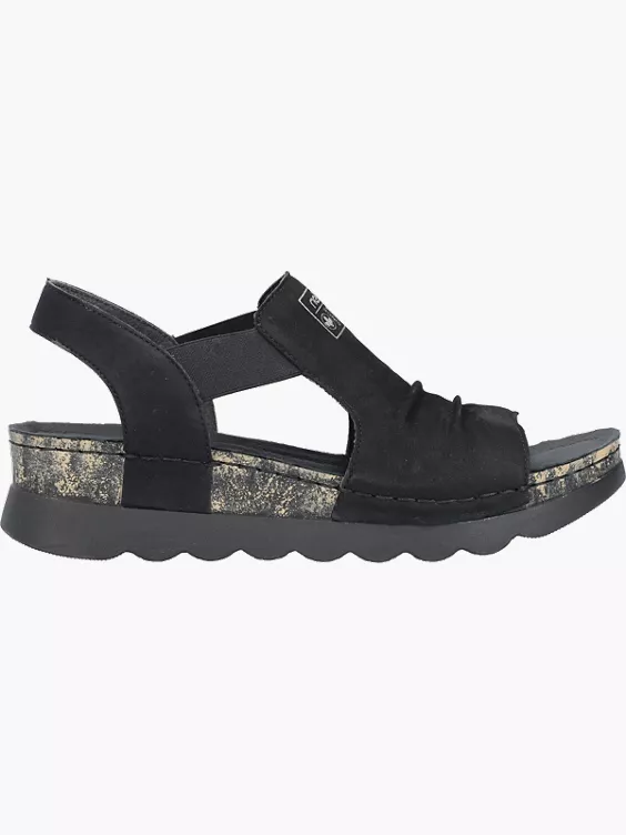 Rieker Damen Riemchensandalen in schwarz