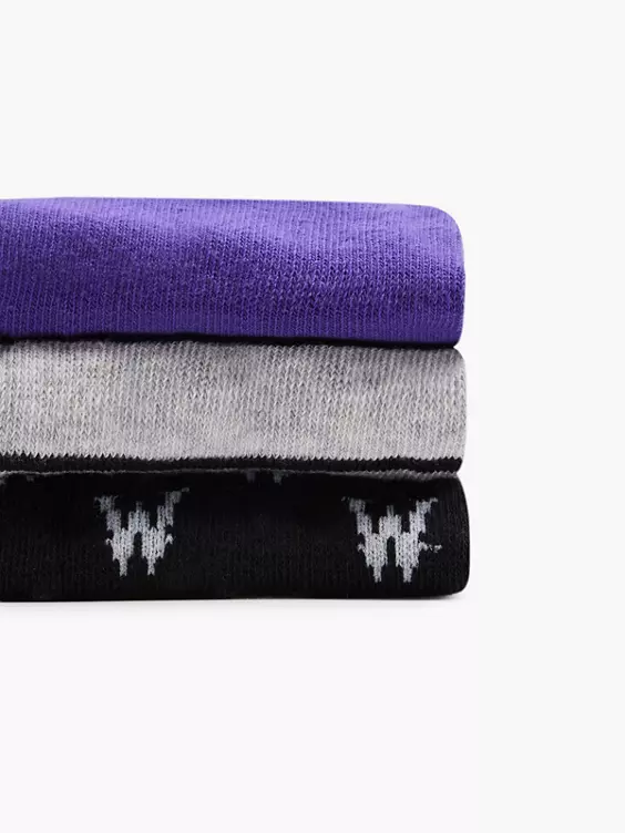 Wednesday 3er Pack Socken in grau