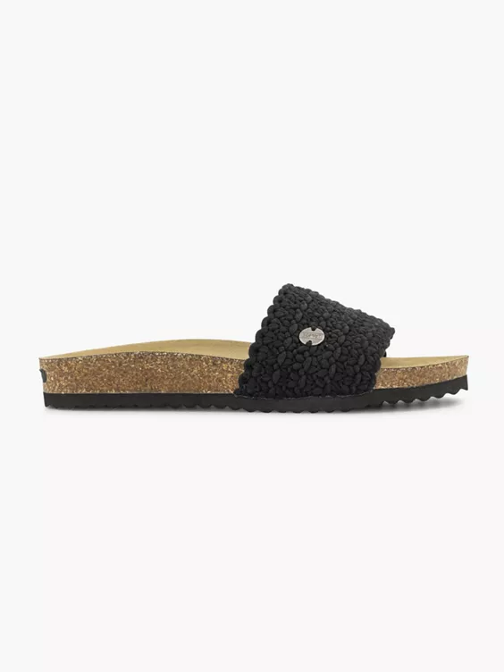 ESPRIT Pantolette in schwarz