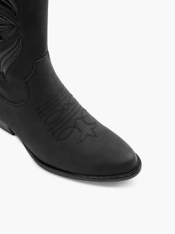 Catwalk Cowboyboots in schwarz