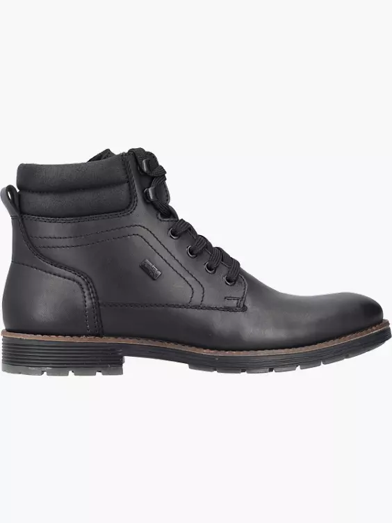 Rieker Herren Schnürstiefel in schwarz