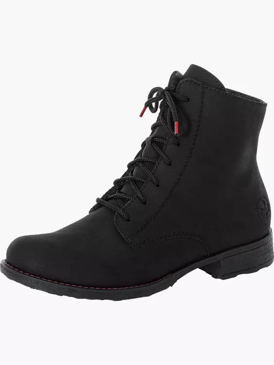 Rieker Damen Schnürstiefel in schwarz