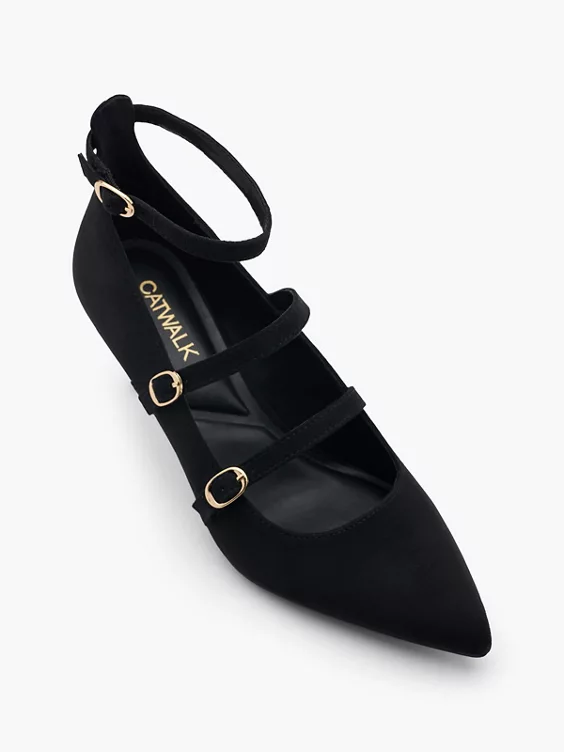 Catwalk Spangenpumps in schwarz