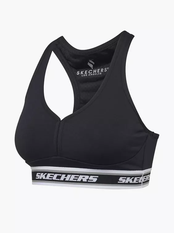 Skechers Sport BH in schwarz