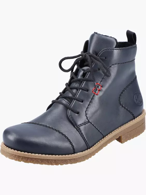 Rieker Damen Schnürstiefel in blau