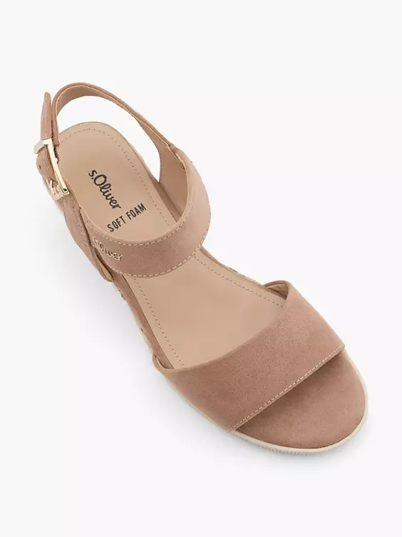 s.Oliver Keilsandalette in rosa