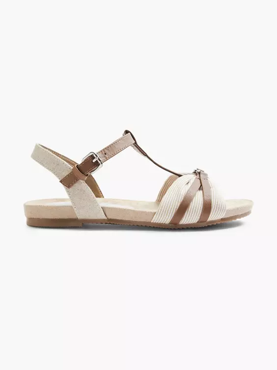 TOM TAILOR Sandale in beige