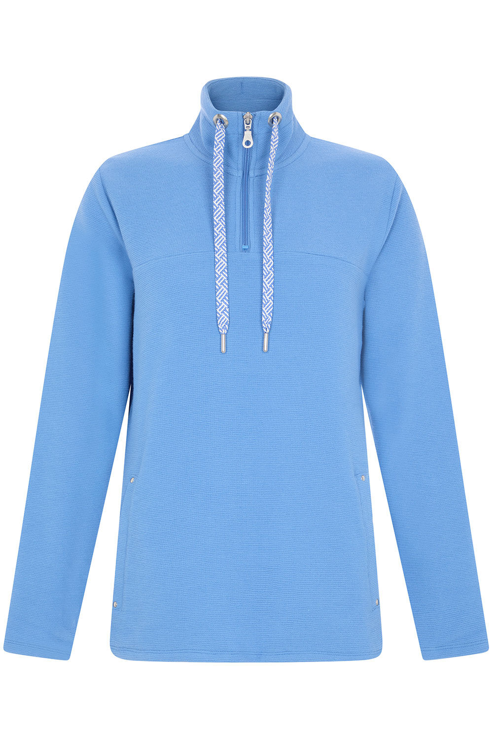 1/4 Zip Funnel Neck Sweatshirt