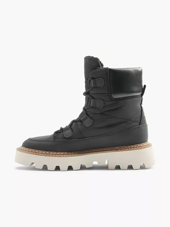 Catwalk Schnürboots in schwarz
