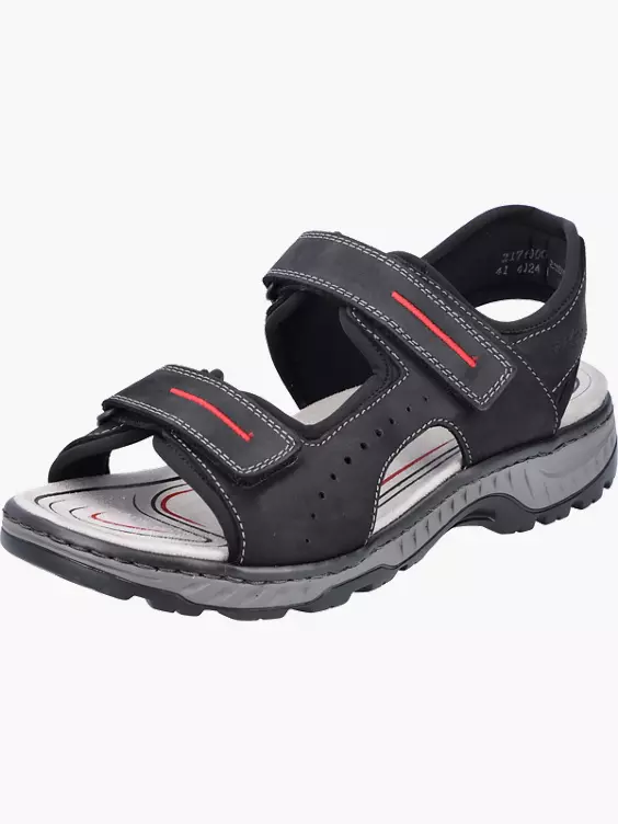 Rieker Herren Trekkingsandalen in schwarz