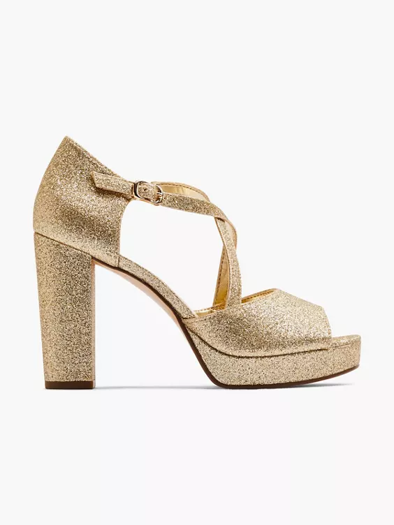 Catwalk T-Spangenpumps in gold
