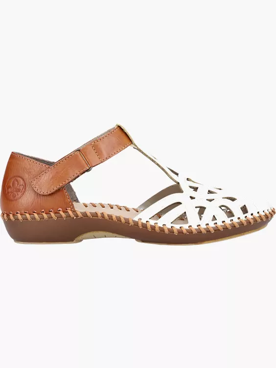 Rieker Damen Riemchensandalen in weiß
