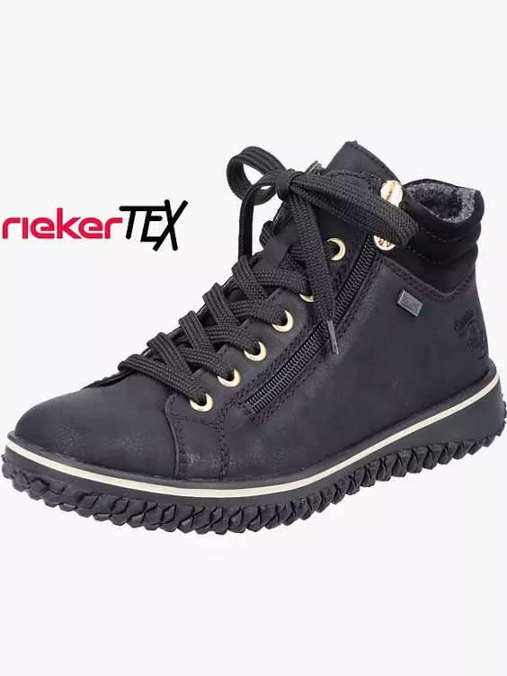 Rieker Damen Schnürschuhe in schwarz