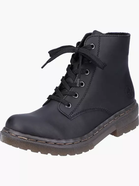 Rieker Damen Schnürstiefel in schwarz