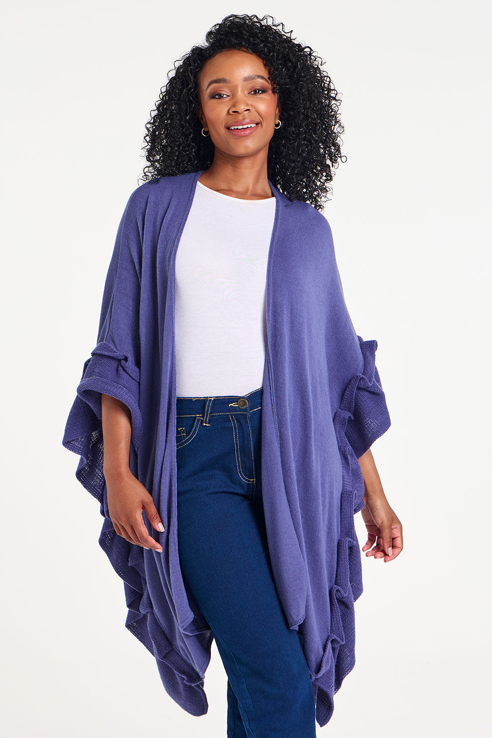 Frill Detail Edge to Edge Wrap