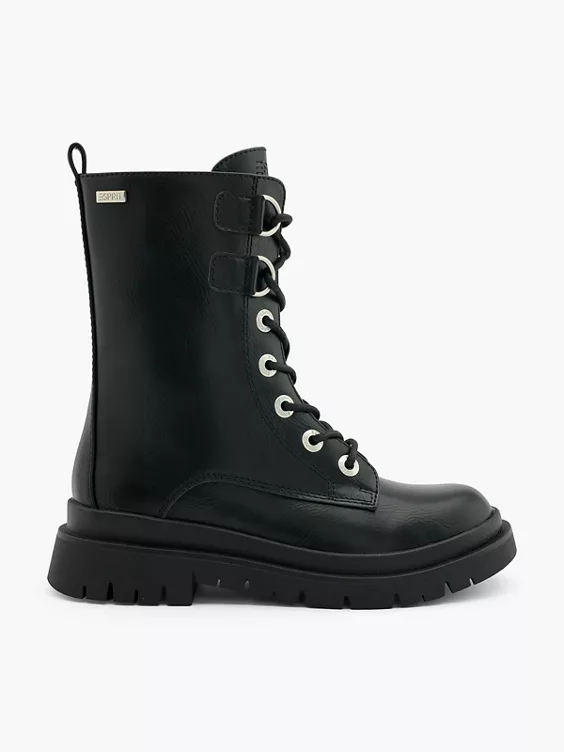 ESPRIT Schnürboots in schwarz