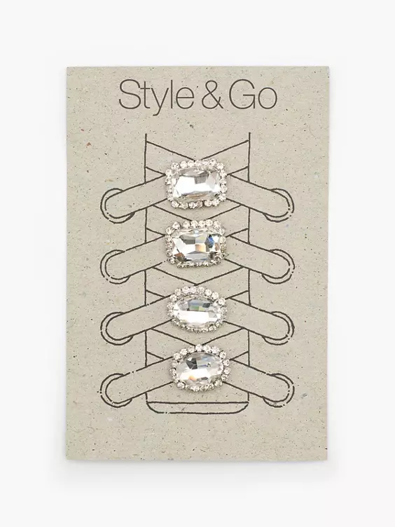 DEICHMANN Schuhdekoration Style & Go Clips in silber