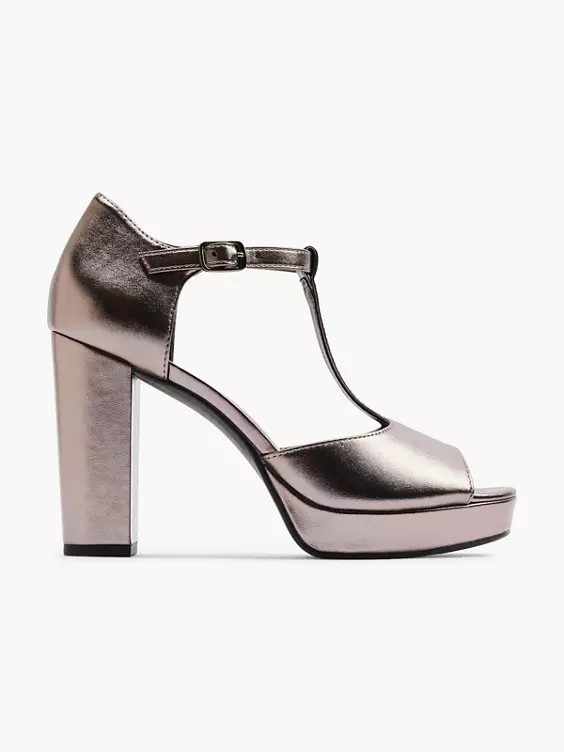 Catwalk T-Spangenpumps in bronze