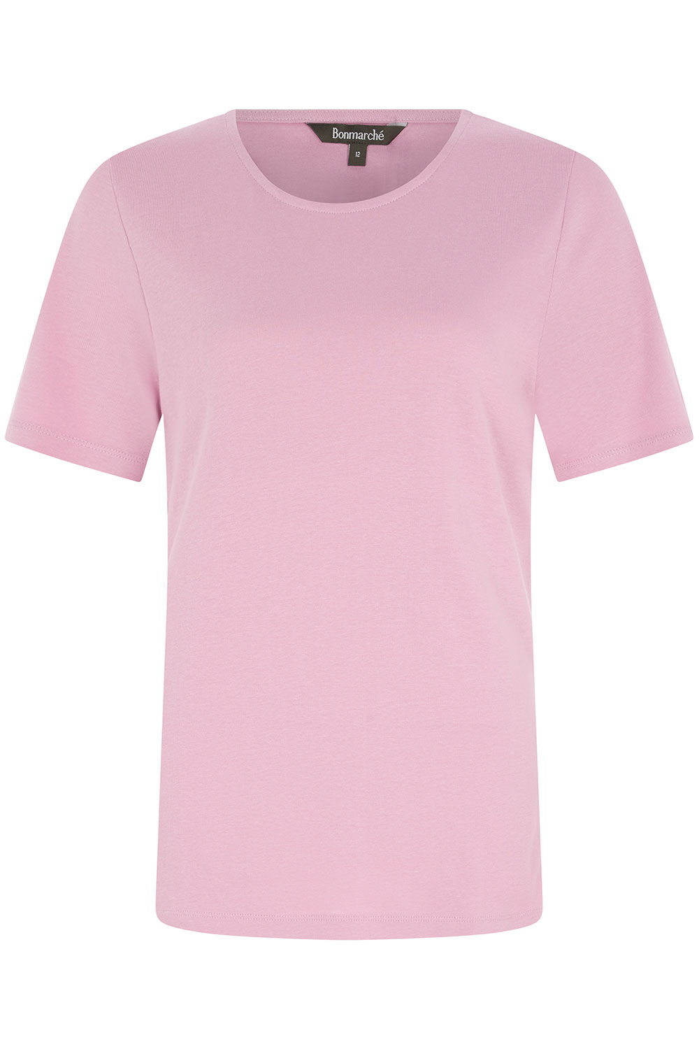 Scoop Neck Plain T-Shirt