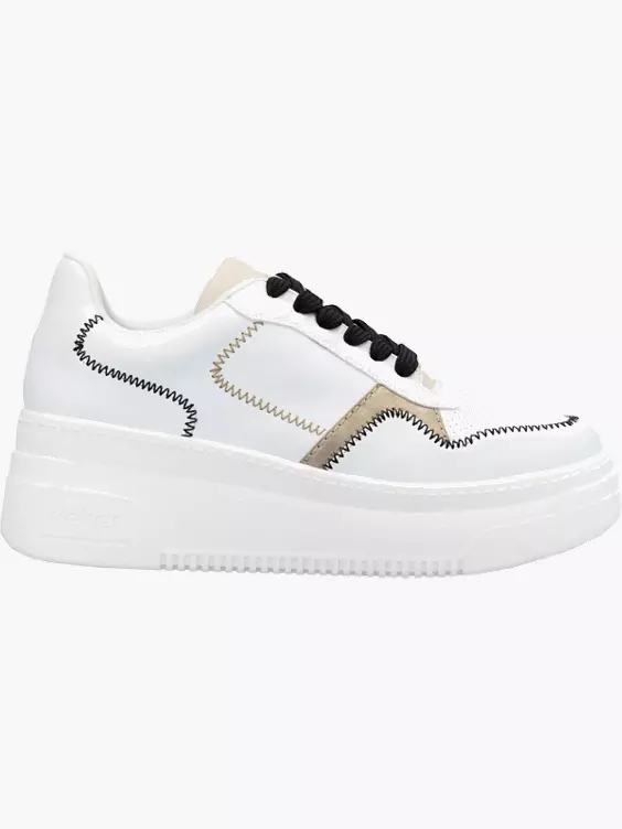 Rieker Damen Sneaker Low in weiß