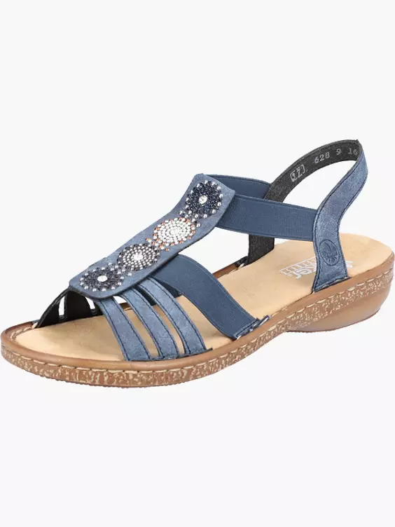 Rieker Damen Riemchensandalen in blau