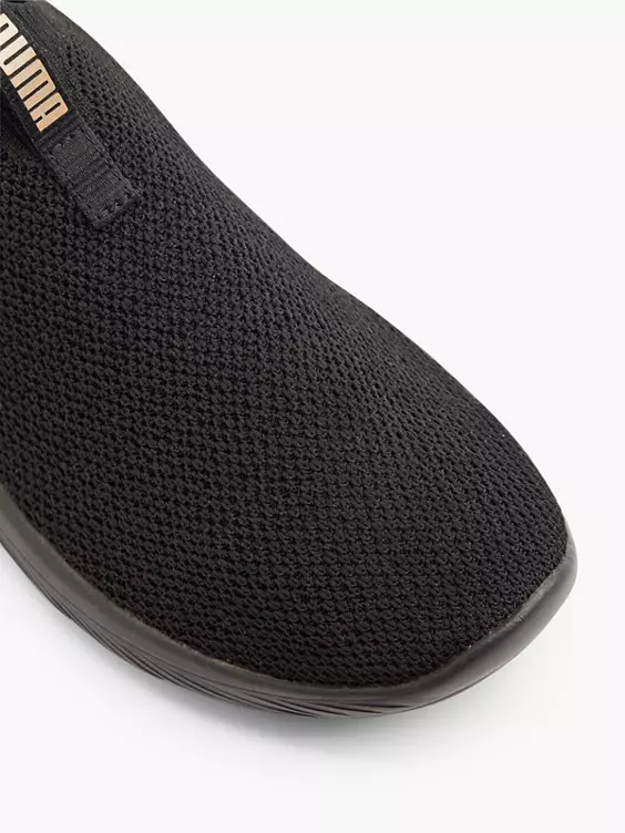 PUMA Slip On Sneaker SOFTRIDE REMI SLIP-ON KNIT in schwarz