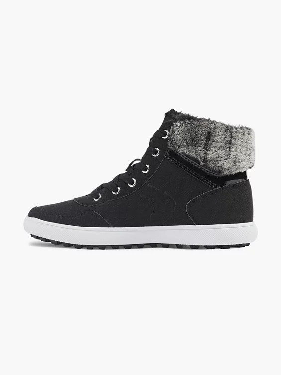 Vty Hoher Sneaker in schwarz