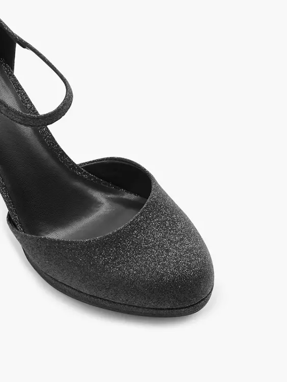 Catwalk Spangenpumps in schwarz