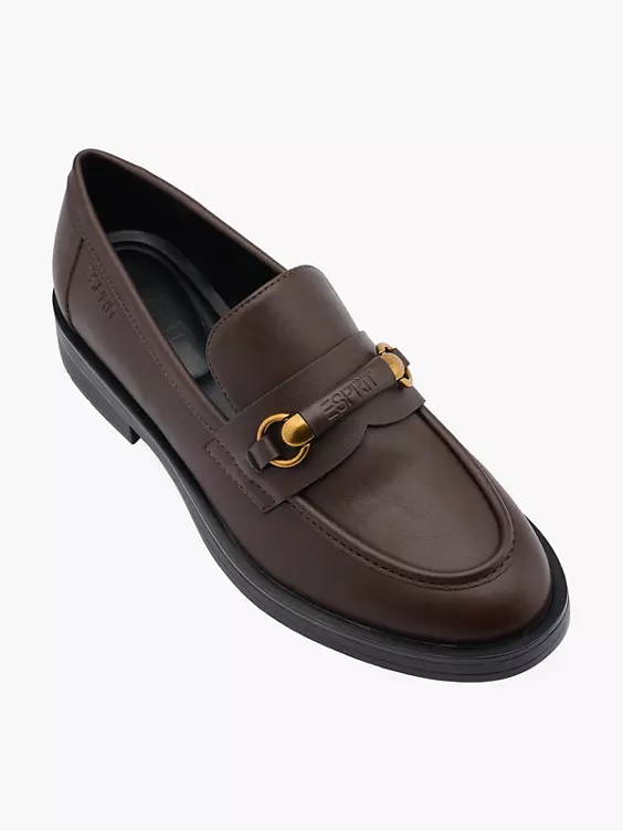ESPRIT Loafer in kaffee