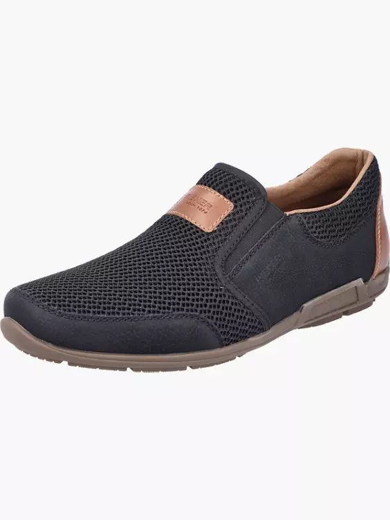 Rieker Herren Slipper in schwarz