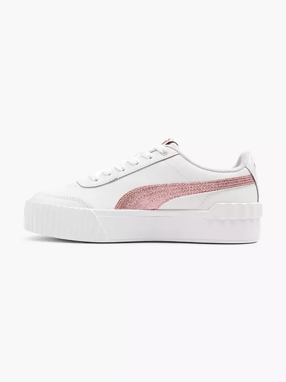 PUMA Sneaker CARINA LIFT GLITZ JR in weiß