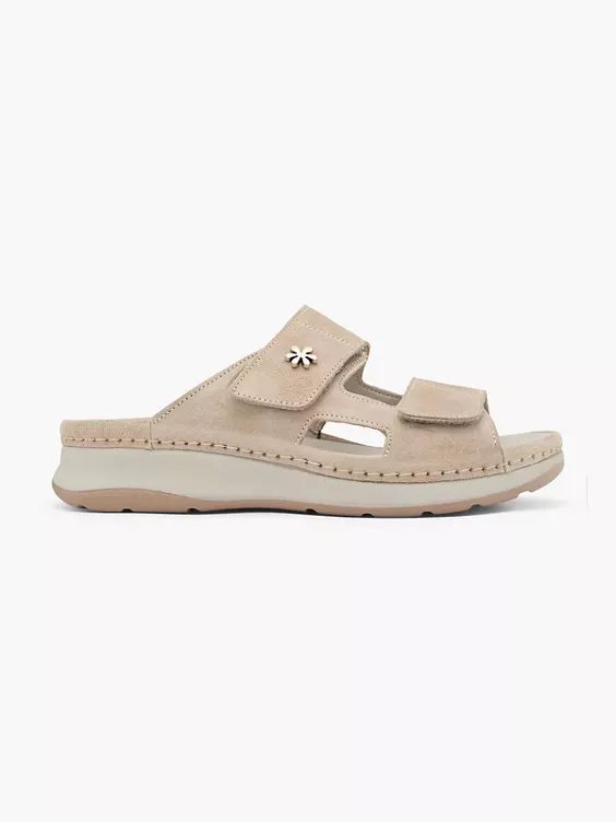 Romika Leder Pantolette in beige