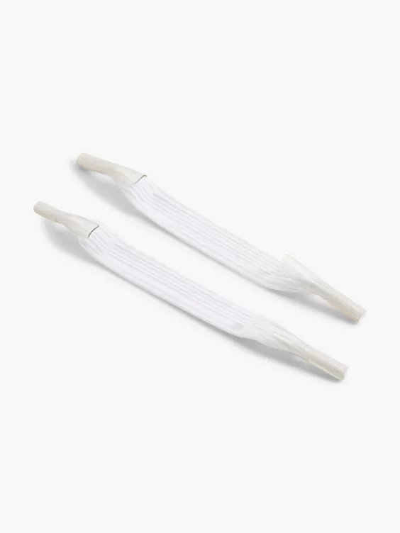 DEICHMANN 12-teiliges Gummisenkel Set in weiß