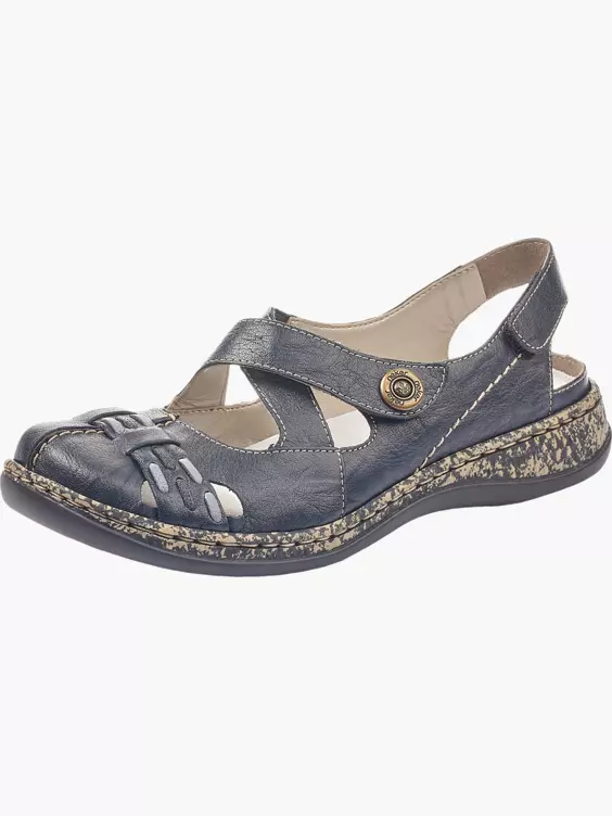 Rieker Damen Ballerinas in blau