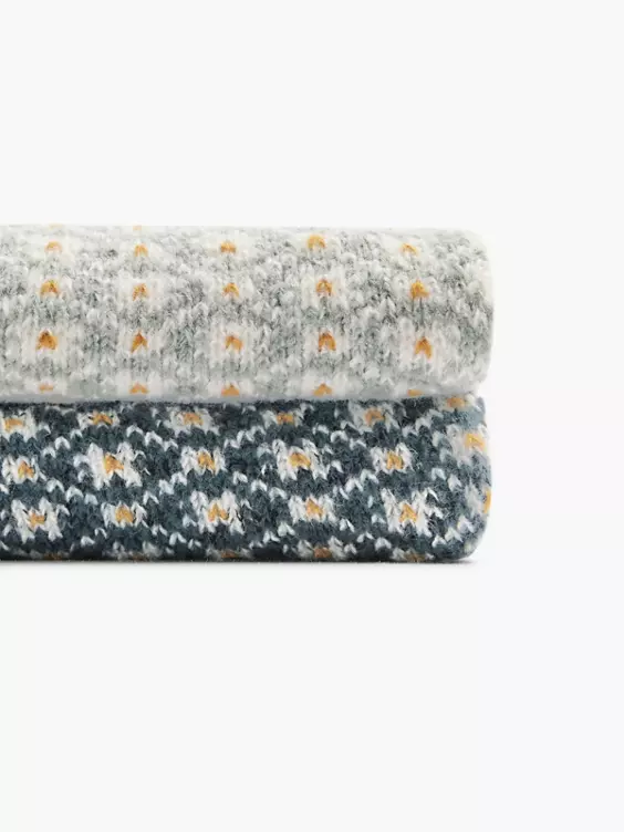 Cosy Nature 2er Pack Socken in petrolblau