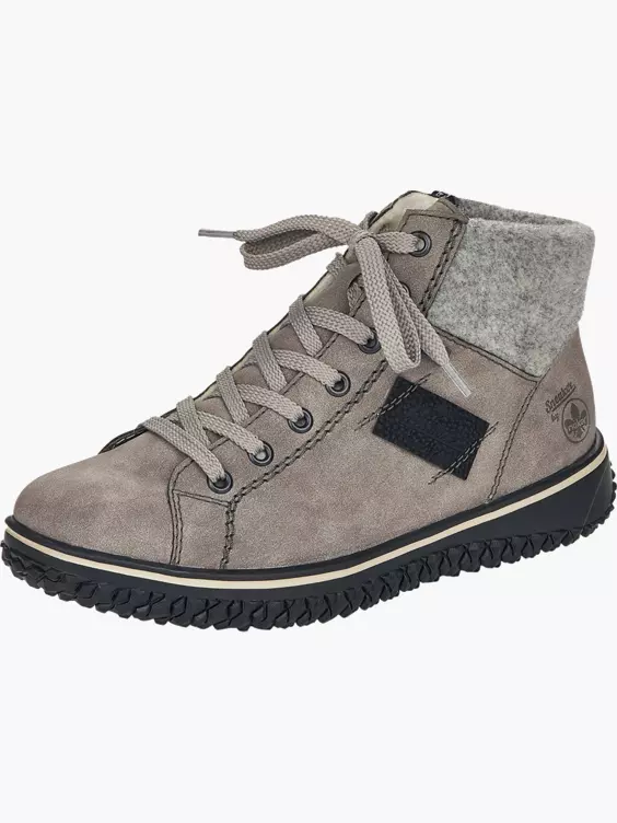 Rieker Damen Schnürstiefel in grau