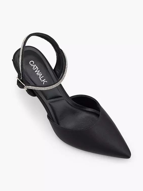Catwalk Slingpumps in schwarz