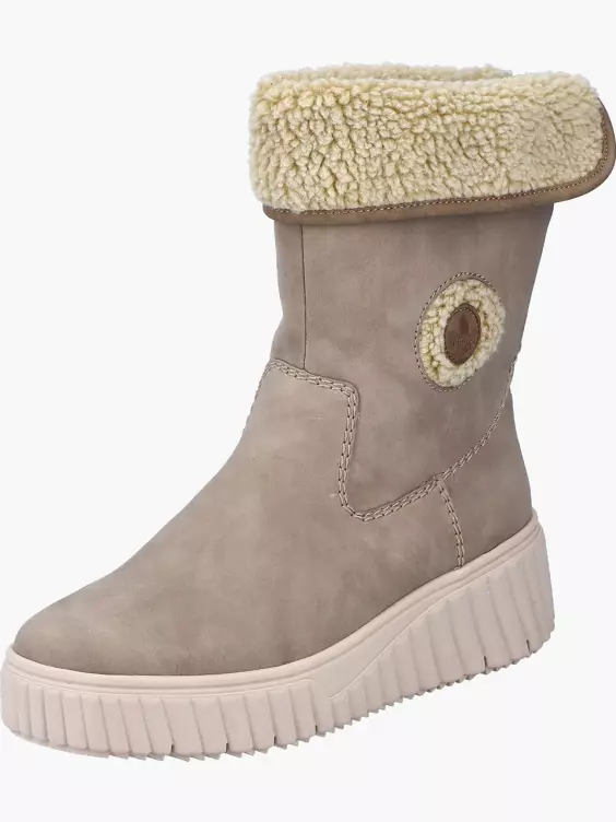 Rieker Damen Hochschaftstiefel in beige
