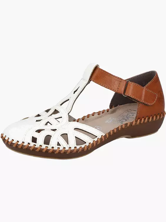 Rieker Damen Riemchensandalen in weiß