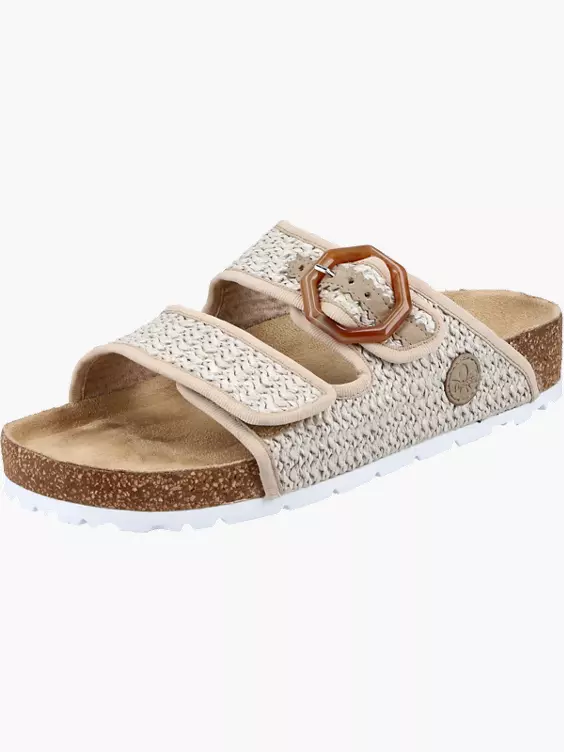 Rieker Damen Pantoletten in beige