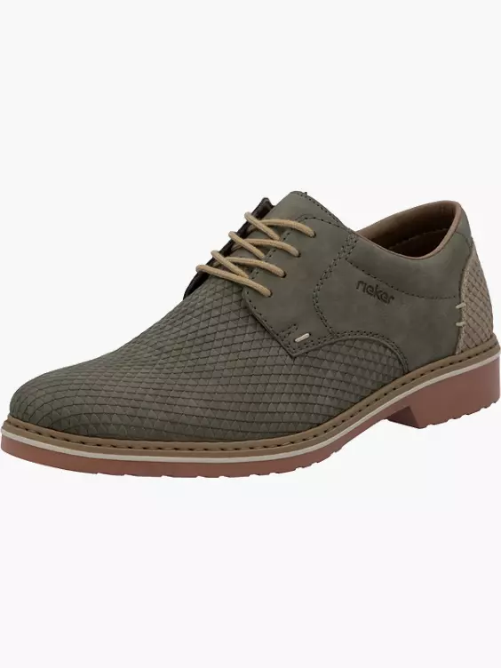 Rieker Herren Schnürschuhe in grün