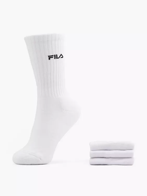 FILA 3er Pack Socken in weiß