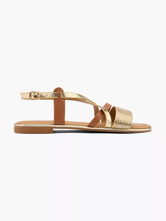 Graceland Sandale in gold
