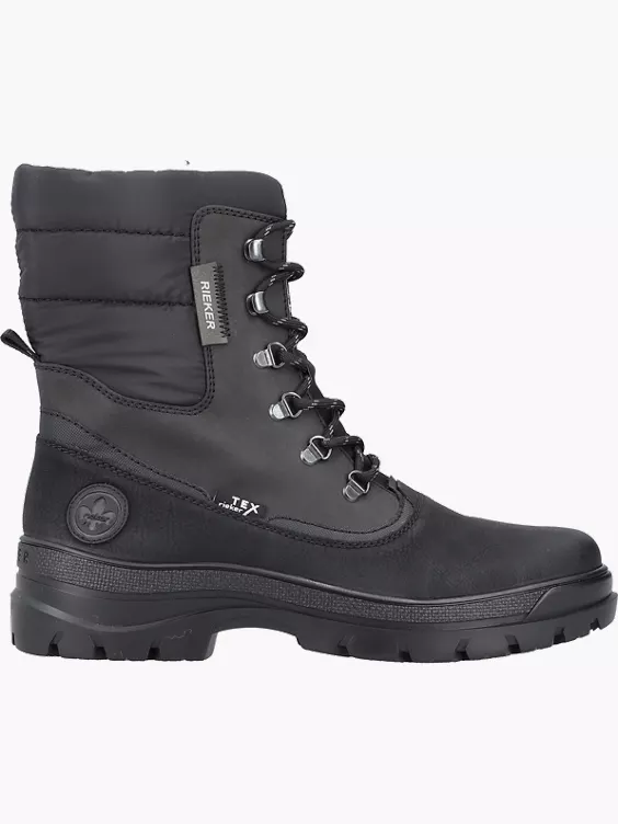 Rieker Herren Schnürstiefel in schwarz