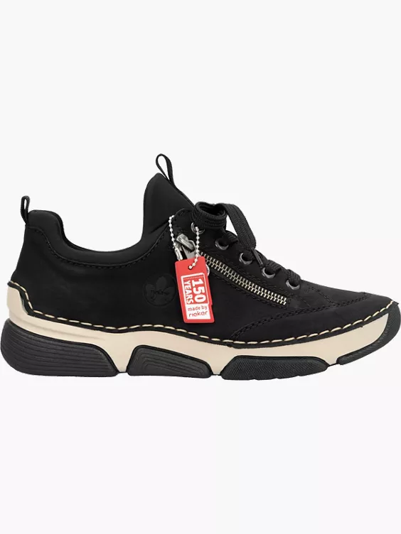 Rieker Damen Slipper in schwarz