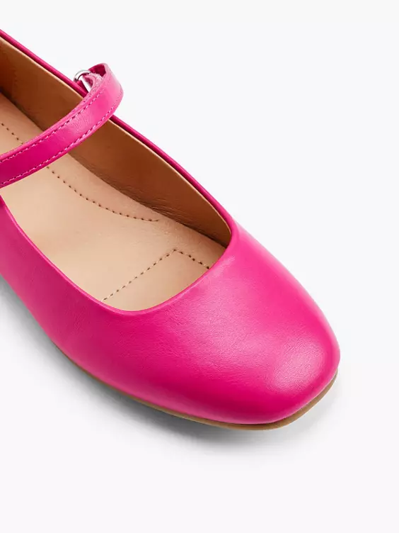 Graceland Mary Jane Ballerina in pink